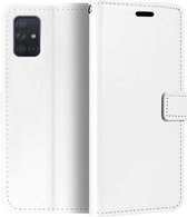 Bookcase Geschikt voor: Samsung Galaxy A72 - Wit - portemonee hoesje