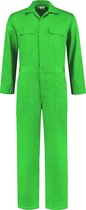 EM Workwear kinderoverall pol/kat Appelgroen met verdekte ritssluiting maat 164