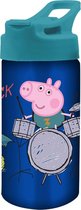 Peppa Pig Drinkfles Junior 500 Ml 7,5 X 17 Cm Rvs Blauw