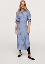 Mango Jurk Satijnen Overslagjurk 17044761 52 Dames Maat - XS