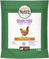 5x Nutro Hondenvoer Adult Medium Graanvrij Kip 1,4 kg