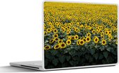 Laptop sticker - 13.3 inch - Bloemen - Zonnebloem - Veld - 31x22,5cm - Laptopstickers - Laptop skin - Cover
