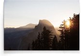 Walljar - Sun Trough The Mountains - Muurdecoratie - Poster