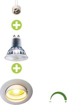 LED Inbouw spot 70mm | Wit | 5,5W | Dimbaar - 2700K - Warm wit (827)