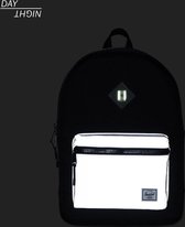 Herschel Heritage Youth | Day/Night | Black/Silver Reflective | Rugzak - 22L Opbergruimte - Schoolrugzak
