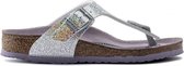 Birkenstock Gizeh Kids Slippers Disco Zilver Narrow Maat 39