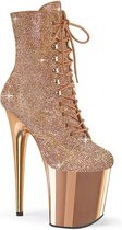 Pleaser Plateau Laarzen, Paaldans schoenen -40 Shoes- FLAMINGO-1020CHRS US 10 Champagne