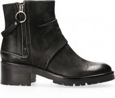 Van Dalen  - Korte Laars Leer - Womens - Black - 39
