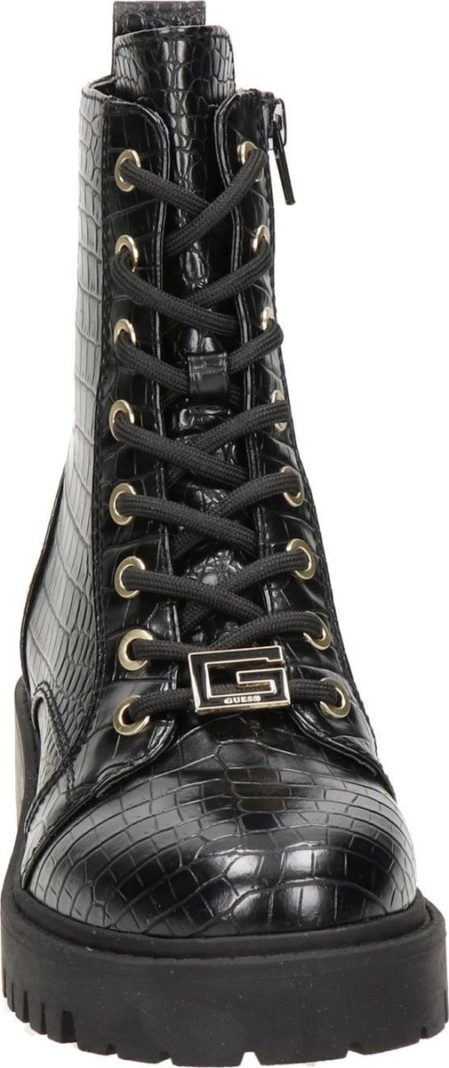 Guess Omala dames veterboot - Zwart - Maat 36 | bol.com