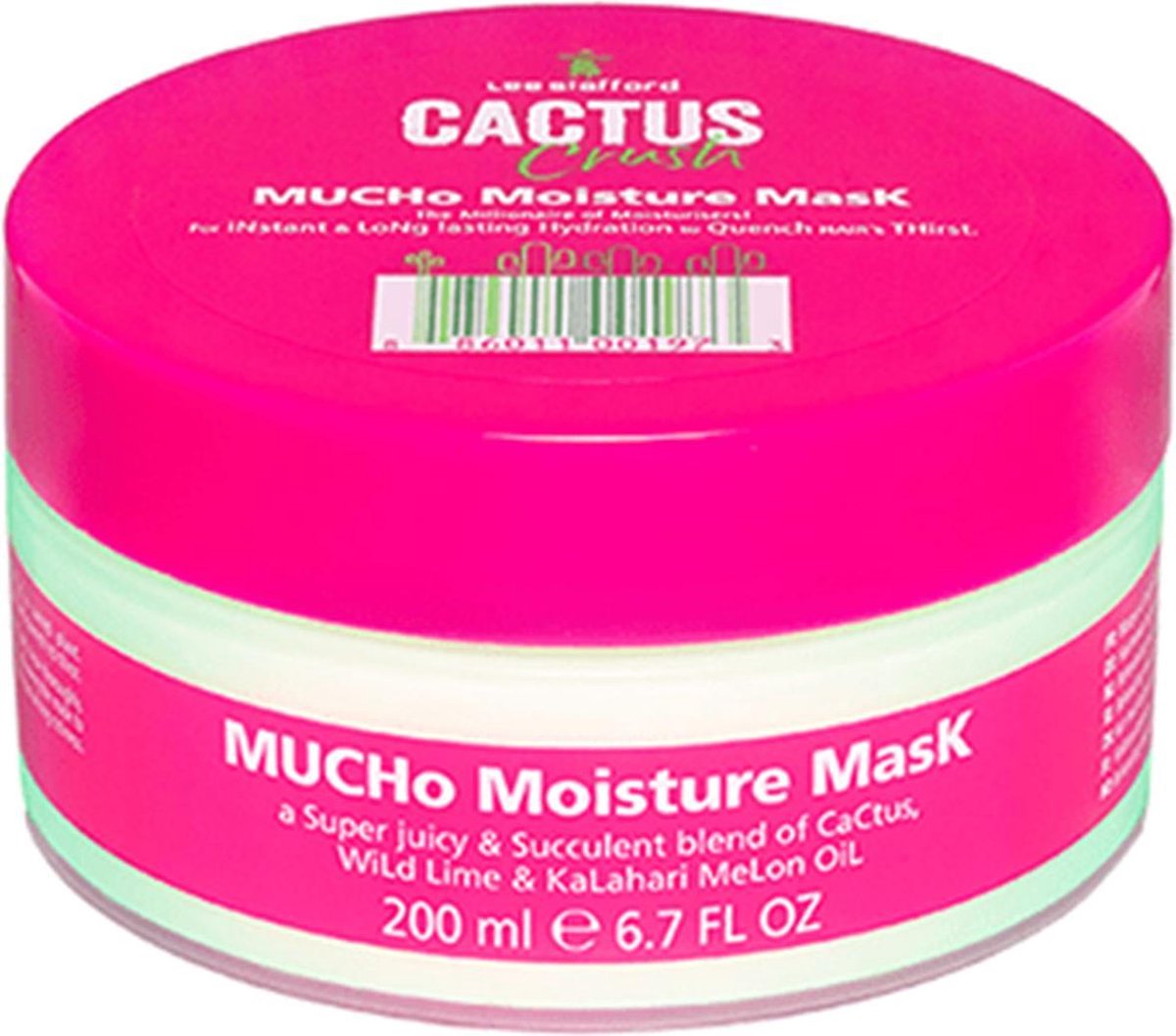 Lee Stafford - Cactus Crush - Moisture Mask - Hydraterend Haarmasker voor Droog Haar - 200 ml