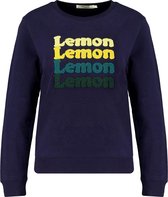DEELUXE Sweatshirt met ronde hals LEMON Navy