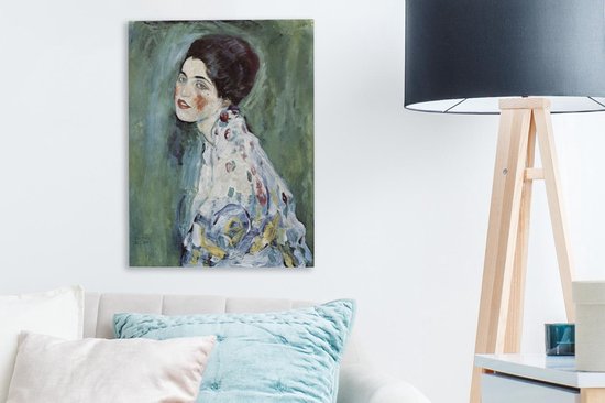 Peinture sur Toile Ritratto di Signora - Gustav Klimt - 30x40 cm - Décoration murale