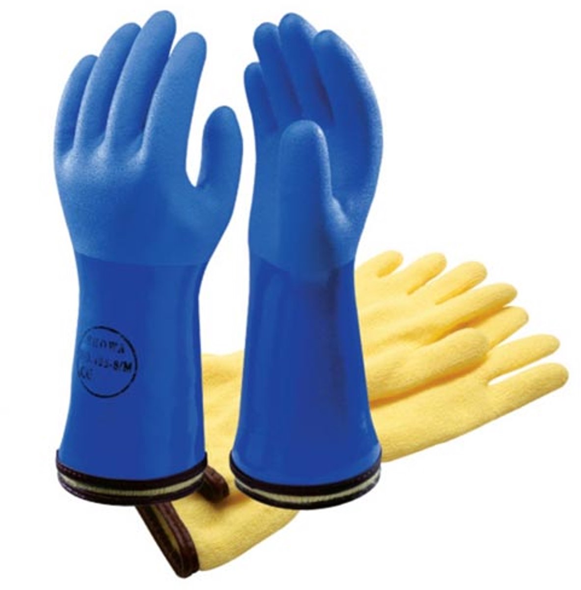 Showa 495 BLAUW PVC COLD/OIL RES Werkhandschoenen - Maat M - Thermo Verwarmde Handschoenen
