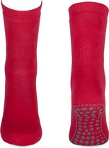 Basset Antislip sokken met ABS noppen 1 paar - 42 - Rood.