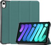 iPad Mini 6 Hoes Luxe Hoesje Book Case - iPad Mini 6 Hoes Cover - Donkergroen