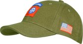Fostex Garments - Baseball cap 82nd Airborne (kleur: Groen / maat: NVT)