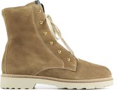 DL Sport Vrouwen Suède     Veterboots / Laarzen / Damesschoenen 4904 - Cognac - Maat 38