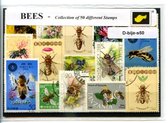 Bijen – Luxe postzegel pakket (A6 formaat) : collectie van 50 verschillende postzegels van bijen – kan als ansichtkaart in een A6  envelop - authentiek cadeau - kado -kaart - diere