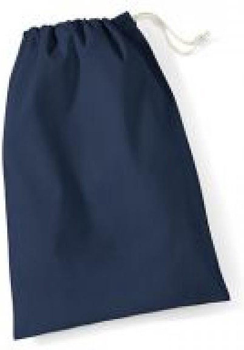 Westford Mill Cotton Stuff Bag WM115 - Navy - S (25 x 30 cm)