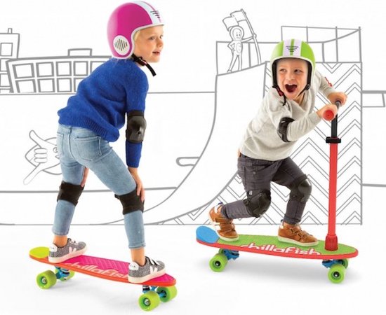 Kleverig Koe Amfibisch Chillafish Skatieskootie skateboard en step in één, voor kinderen vanaf 3  jaar, met... | bol.com