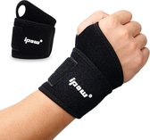 wrist wraps - Zinaps Set of 2 wrist bandages, wrist support, adjustable breathable wrist support for sports, fitness and bodybuilding, black, grey, red (Wk 02132)