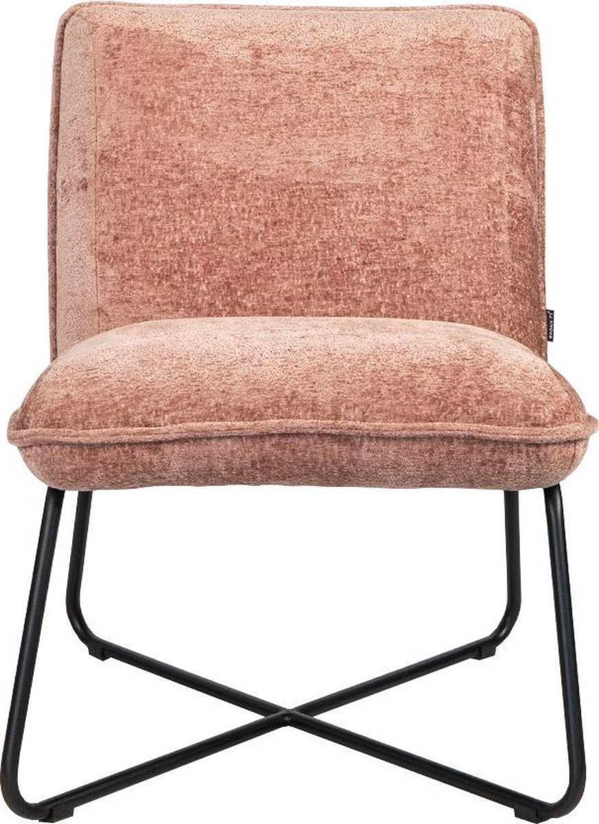 Kleine fauteuil Sophie chenille stof roze gemêleerd - Roze fauteuil ...