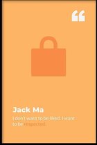 Walljar - Jack Ma - Muurdecoratie - Poster met lijst
