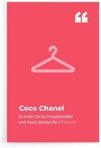 Walljar - Coco Chanel poster - Muurdecoratie - Poster