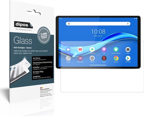 dipos I 2x Pantserfolie mat geschikt voor Lenovo Tab M10 FHD Plus Beschermfolie 9H screen-protector