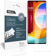 dipos I 2x Pantserfolie helder compatibel met LG Velvet 5G Beschermfolie 9H screen-protector (expres kleiner dan het glas omdat het gebogen is)