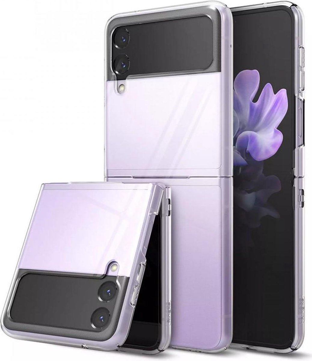 Ringke Slim Hoesje Geschikt voor Samsung Galaxy Z Flip 3 Ultra Dun Transparant