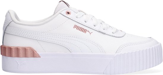 PUMA Carina Lift Metallic Pop Dames Sneakers - Puma White-Puma White-Rose  Gold - Maat 37 | bol.com