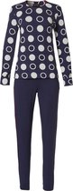 Dames pyjama blauw cirkels