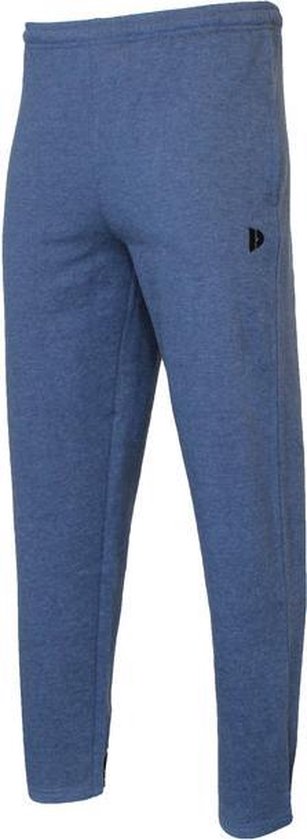Donnay Pantalon de survêtement jambe droite fine qualité - Pantalon de sport - Homme - Taille L - Bleu foncé mélangé