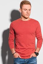 Heren - Longsleeve - Rood - L131-v3