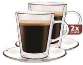 Bol.com Lungoglazen Dubbelwandig set van 2 - Maxxo aanbieding
