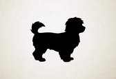 Maltipoo - Silhouette hond - XS - 23x28cm - Zwart - wanddecoratie