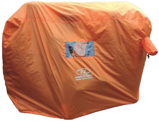 Tente d'urgence Highlander Abri de Survie urgence 2-3 personnes - Oranje