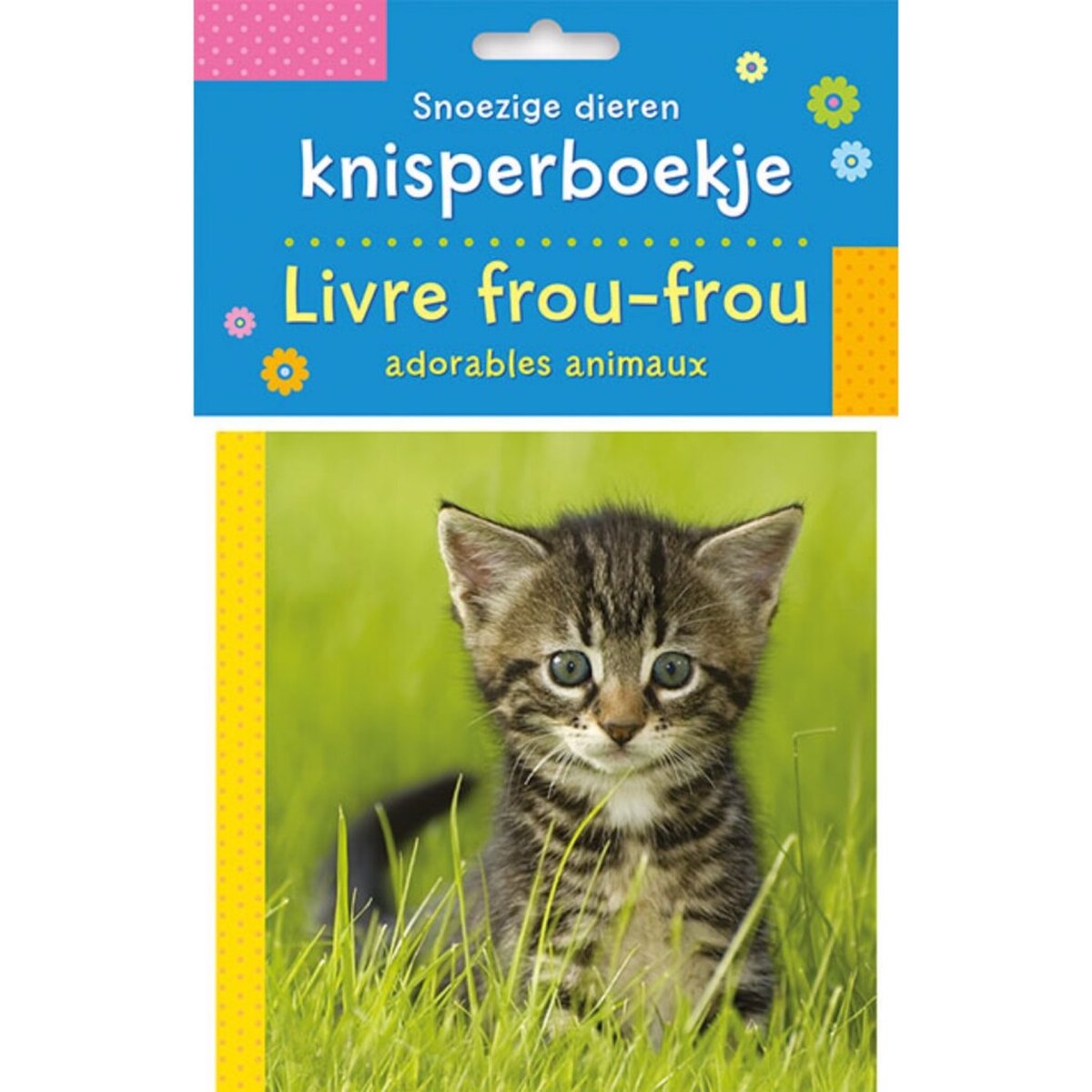 Omslag van Snoezige dieren knisperboekje / Livre frou-frou adorables animaux