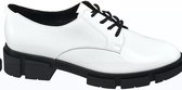 Oxmox Dames Witte veterschoen grove zool - Maat 39