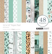 Kaisercraft - Paper pad 12x12" Mint wishes