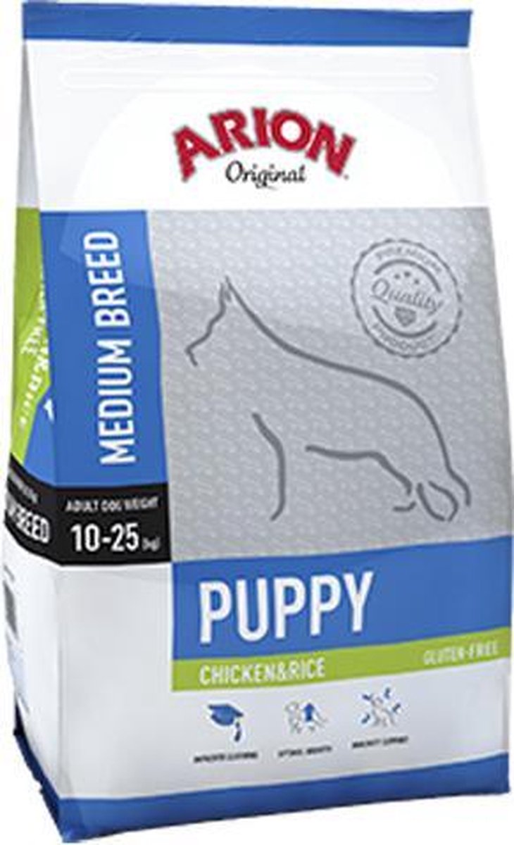 Hondenvoer 12 kg | Arion Original Puppy Medium Breed Kip & Rijst