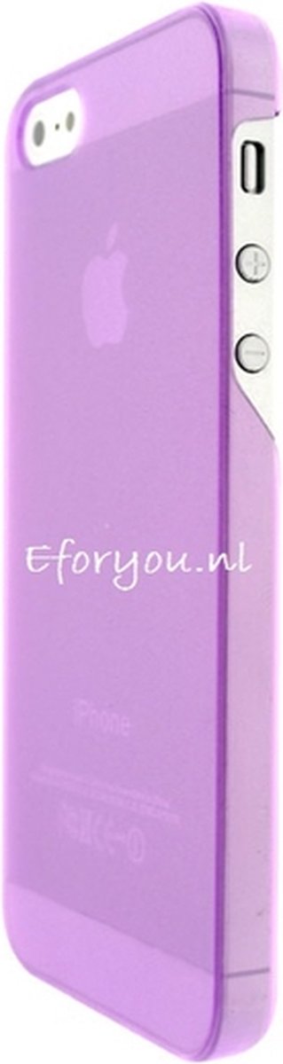 Geschikt voor iPhone 5 5s SE back cover hoesje - transparant paars