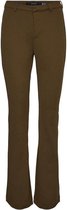 Vero Moda Broek Vmamira Mr Flared Pant Ga Noos 10250284 Dark Olive Dames Maat - W26 X L32