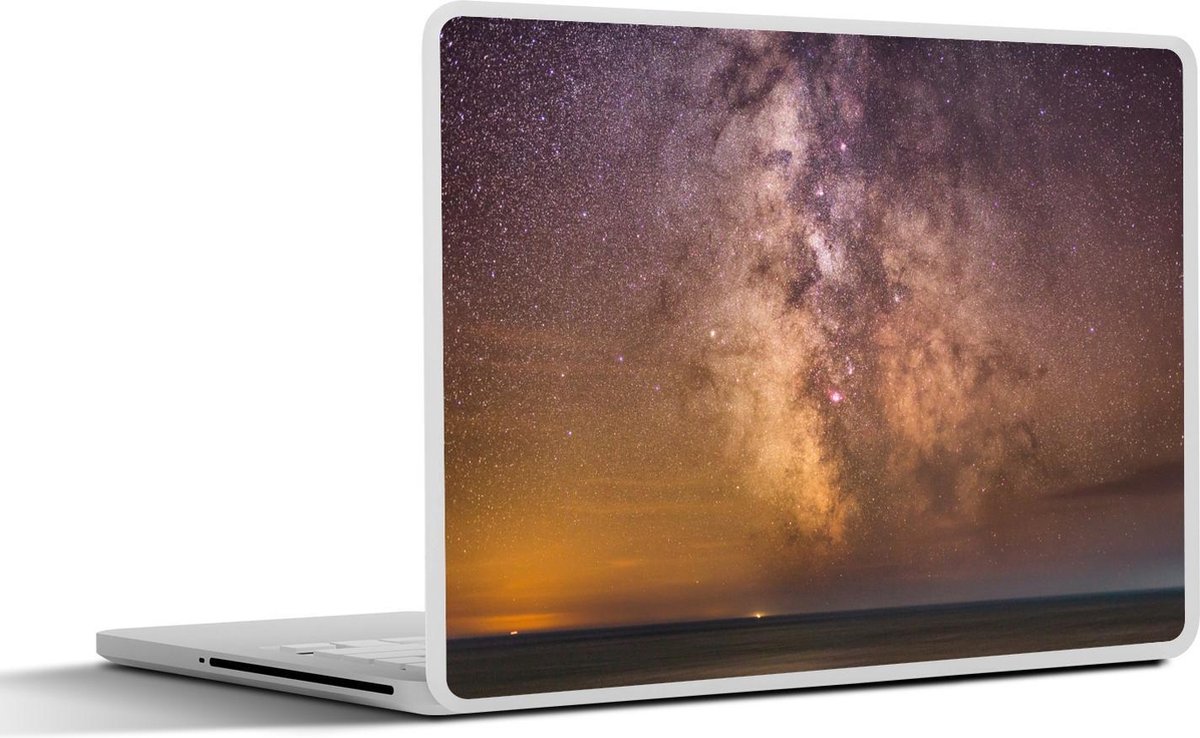 Afbeelding van product SleevesAndCases  Laptop sticker - 12.3 inch - Kleurrijke hemel met de Melkweg