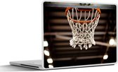Laptop sticker - 10.1 inch - Een basketbal net van een basket - 25x18cm - Laptopstickers - Laptop skin - Cover