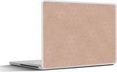 Laptop sticker - 17.3 inch - Patronen - Luxe - Roze - Roségoud - 40x30cm - Laptopstickers - Laptop skin - Cover