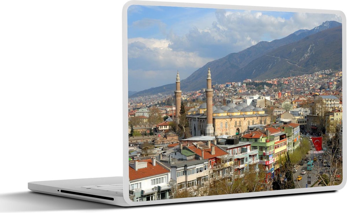 Afbeelding van product SleevesAndCases  Laptop sticker - 17.3 inch - De oude stad Bursa met de bazaar in de voorgrond