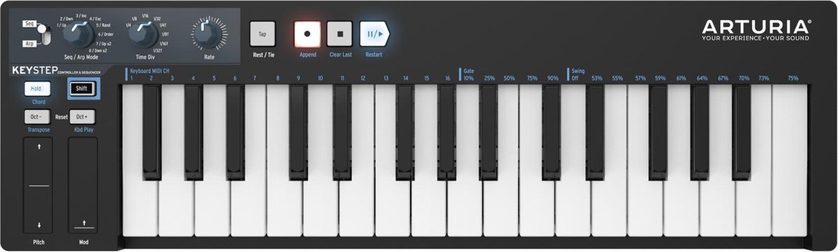 Arturia KeyStep Black Edition - MIDI keyboard controller en sequencer | bol