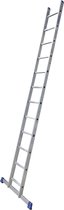 ALX enkele ladder - 12 treden - Werkhoogte 400cm - Aluminium